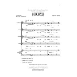 Deep River (Arr Robinson Russell) Satb Acapella Chor