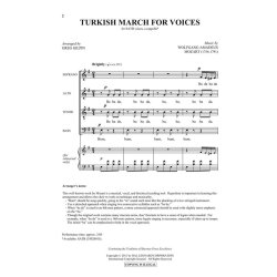 Turkish March For Vces (Gilpin) Satb