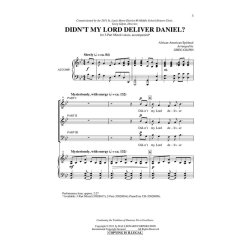 DIDN'T MY LORD DELIVER DANIEL (ARR GILPIN GREG) 3 PART MIXED CHORAL