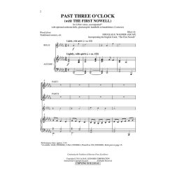 WAGNER DOUGLAS PAST THREE O'CLOCK WITH THE FIRST NOWELL 2 PART CHORAL
