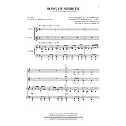 Liebergen Song Of Sorrow Based On Beethoven 2 Part Choral