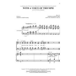 WITH A VOICE OF TRIUMPH (ARR MARTIN JOSEPH M) SATB/ORG CHOR