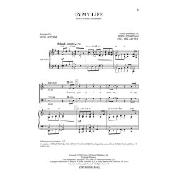 BEATLES IN MY LIFE (ARR JASPERSE GREG) SATB CHOR