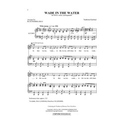 WADE IN THE WATER (ARR GRAY RUTH MORRIS) SSAA CHORAL