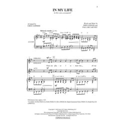 BEATLES IN MY LIFE (ARR JASPERSE GREG) SSA CHOR
