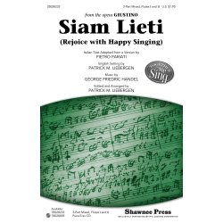 HANDEL GEORGE FRIDERIC SIAM LIETI (ARR LIEBERGEN PATRICK) 3 PART CHOR