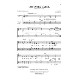 COVENTRY CAROL (ARR ROUSE JAY) SATB CHOR