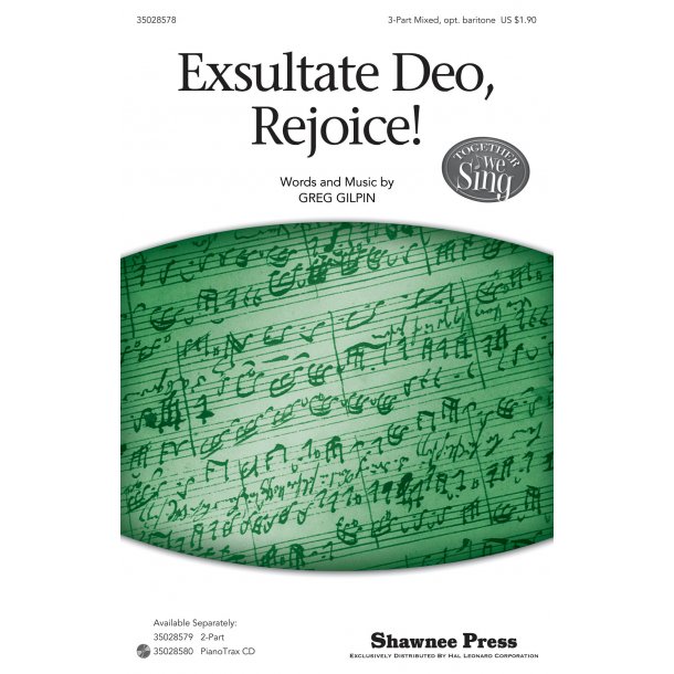 Greg Gilpin: Exsultate Deo, Rejoice! (3-Part)