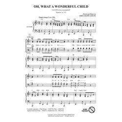 Gilpin Greg Oh What A Wonderful Child Satb Choral