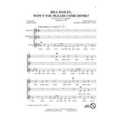 Hughie Cannon: Bill Bailey, Won't You Please Come Home? (Arr. Gilpin) (SSAA)