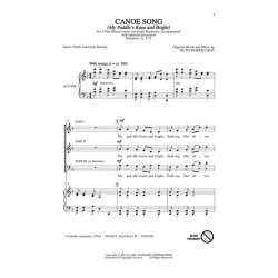 Canoe Song My Paddle's Keen & Bright (Gray Ruth Morris) 3pt Mixed Chor