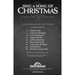 Barratt Michael/Martin Joseph Sing A Song Of Christmas Sa(T)b Choral
