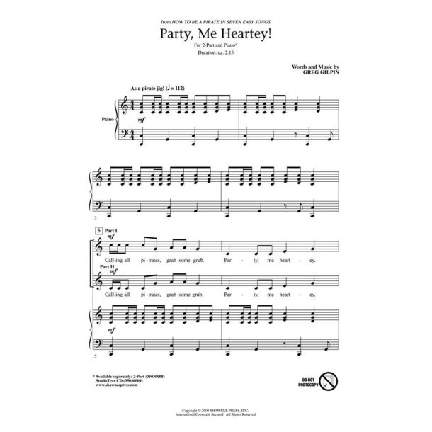 Greg Gilpin: Party, Me Heartey (StudioTrax CD)