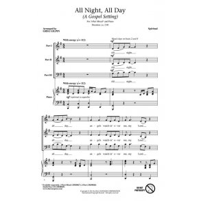 All Night, All Day (Arr. Gilpin) (StudioTrax CD)