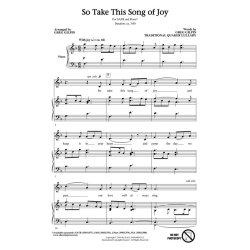 So Take This Song Of Joy (Arr. Gilpin) (SATB)