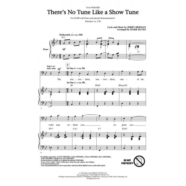 There's No Tune Like a Show Tune