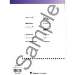 Favorite French Art Songs High Voice