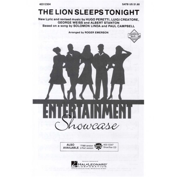 The Lion Sleeps Tonight (SATB)