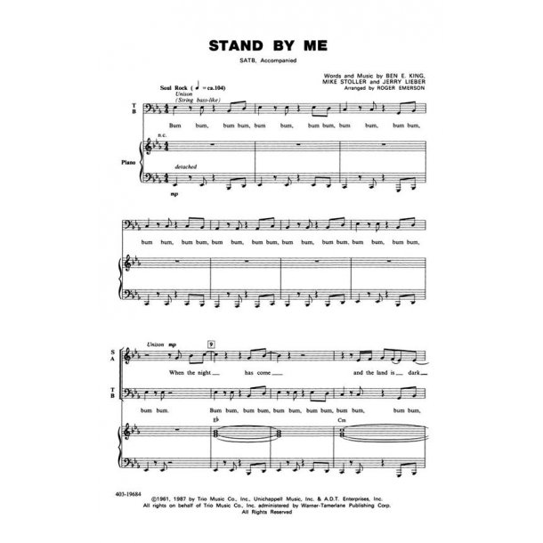 Stand by Me : ShowTrax CD