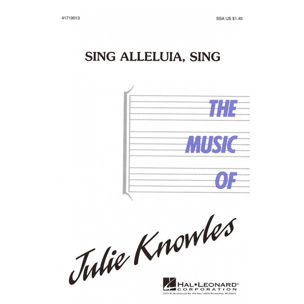 Sing Alleluia, Sing