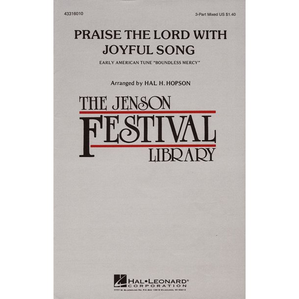 Praise the Lord with Joyful Song