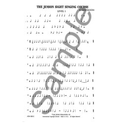 The Jenson Sight Singing Course: Student Book (Vol. I)