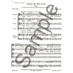 Praise Ye The Lord  Motet A Cappella