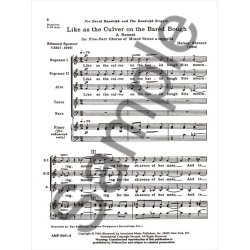 Like As The Culver On The Bared Bough A Cappella