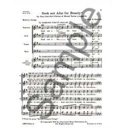 Seek Not Afar For Beauty A Cappella