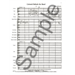 Colonial Ballads Bd Full Sc