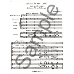 Praise Ye The Lord 150th Psalm  Soprano Solo