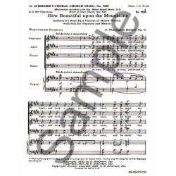 How Beautiful Upon The Mountains Op41   W/Org Soli For Soprano & Mezzo Sop