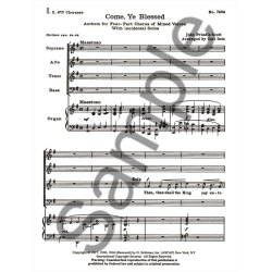 Come Ye Blessed Incidential Solos