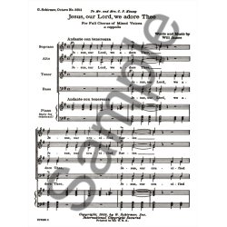 Jesus Our Lord We Adore Thee Piano A Cappella