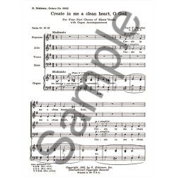 Create In Me A Clean Heart O God  Organ
