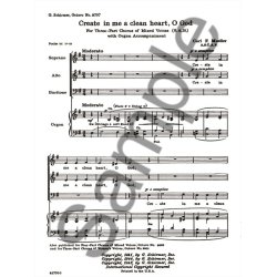 Create In Me A Clean Heart, O God  Organ