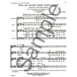 Soon One Mornin' Death Comes Creepin'   American Folk Songa Cappella  Baritone Solo