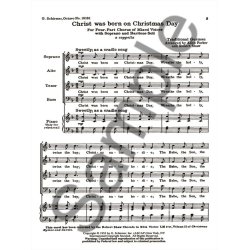 Christ Was Born On Christmas Day With Soprano And Baritone Solo, A Cappella