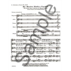 My Master Hath A Garden W/Piano