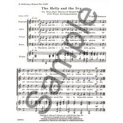 Holly And The Ivy SATB With Piano Accomp.