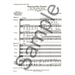 Misericordias Domini (For Thy Great Mercy)