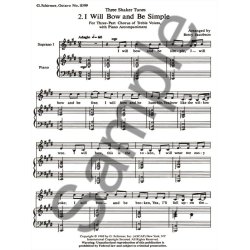 I Will Bow And Be Simple Treble  With Piano