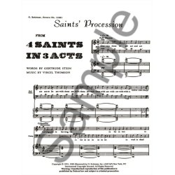 Saints Procession (From 4 Saints In 3 Acts)