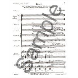 Babel SATB/2pnos Solo Qt/5 Speaking Groups