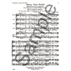 Uv'shofar Gadol Unaccompt Solo-Cantor Acappella