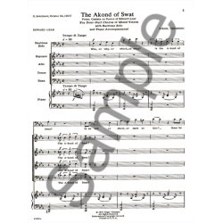 Akond Of Swat - SATB/Bar/Pno SATB With Baritone Solo