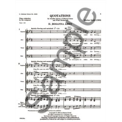 Hosanna Amen From Quotations With Orchestra