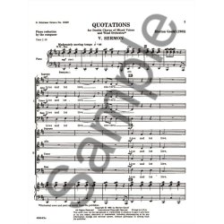 Sermon From Quotations With Orchestra