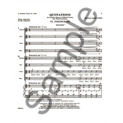 Postscript From Quotations With Orchestra