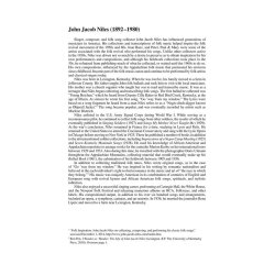 Songs Of John Jacob Niles &ndash; Revised And Expanded Edition (High Voice)